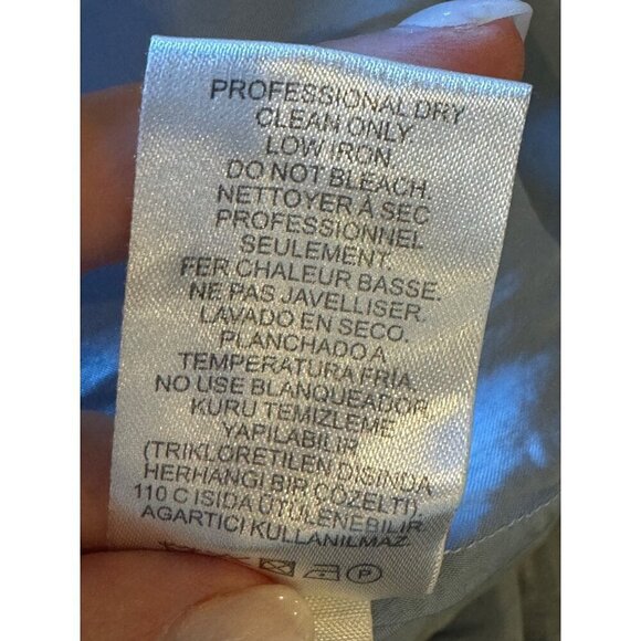 Tibi Jumpsuit Women 4 Blue Tie Waist Sleeveless Boho Cottagecore‎ Ruffle Hem - Picture 11 of 11